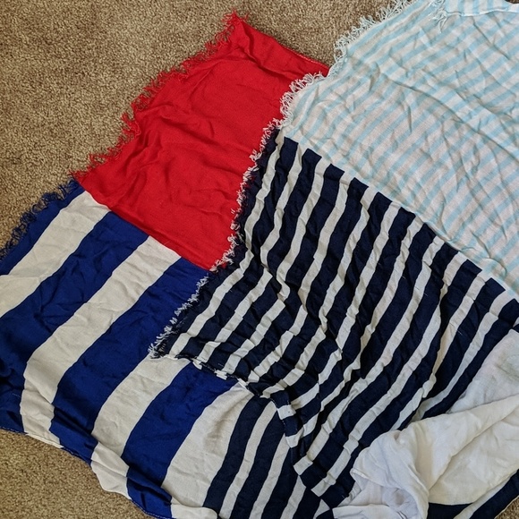 Multi pattern sailor inspired scarf - Picture 3 of 3